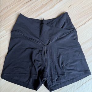 Women’s Aerie Black Bike Shorts High-Rise Performance